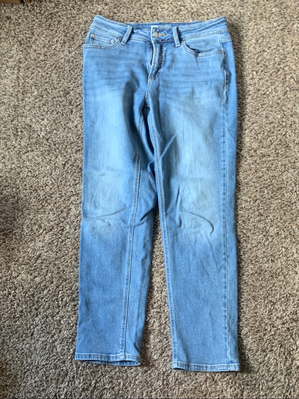 Time and Tru Light Blue Straight Leg Jeans